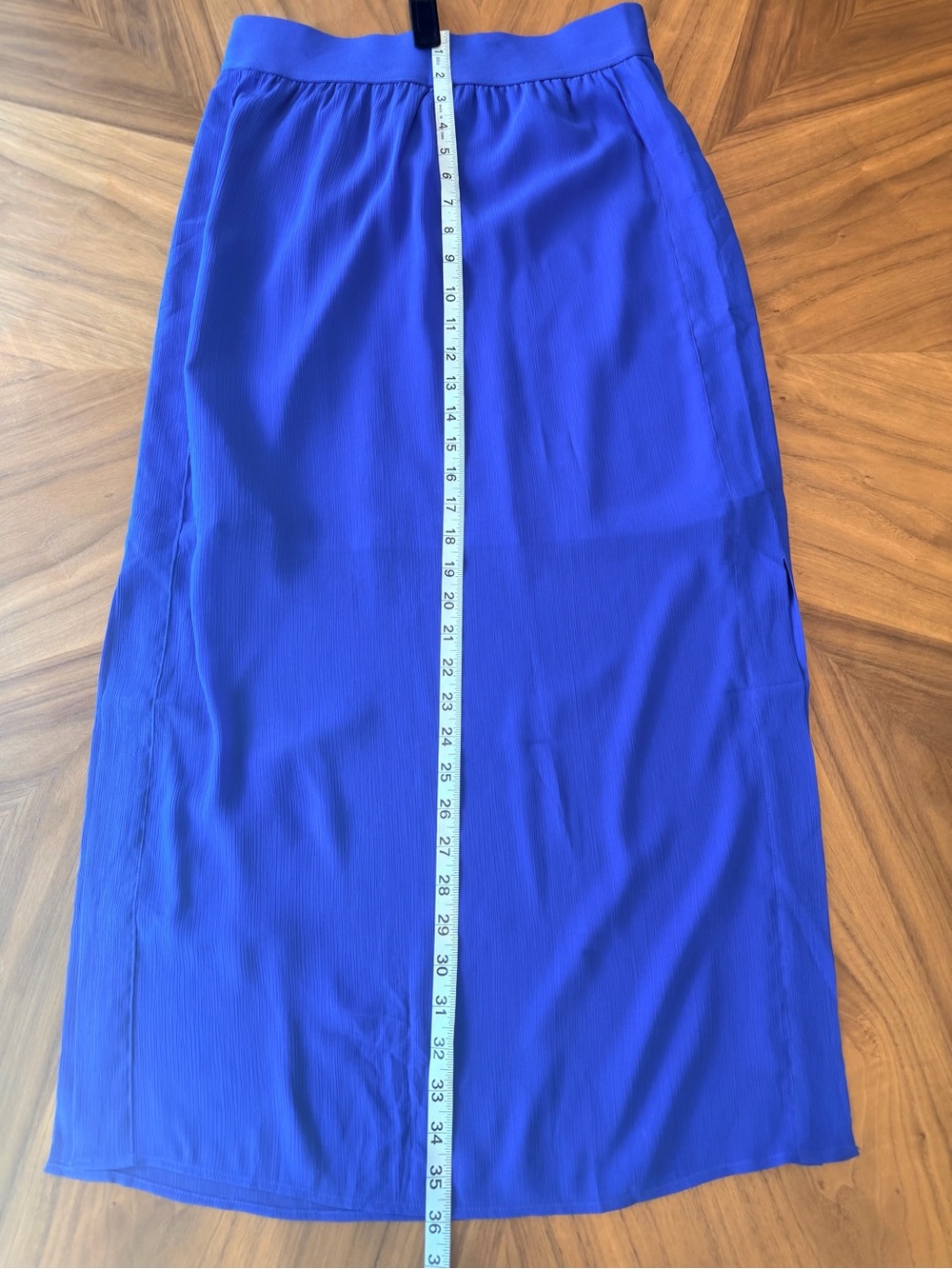 Ann Taylor Cobalt Royal Blue Maxi Skirt | Small Petite - Picture 5 of 10